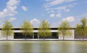 New Clark reflecting pool and willows